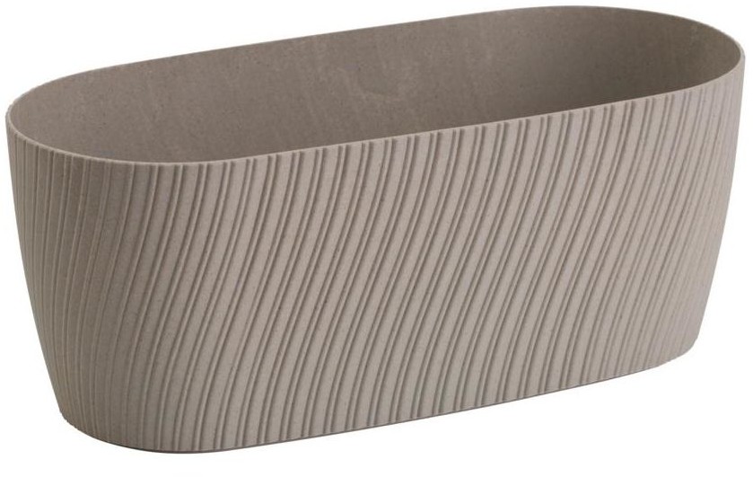 Form-Plastic Doniczka plastikowa skrzynka balkonowa Mika Eco 27 x 12.5 cm beżowa