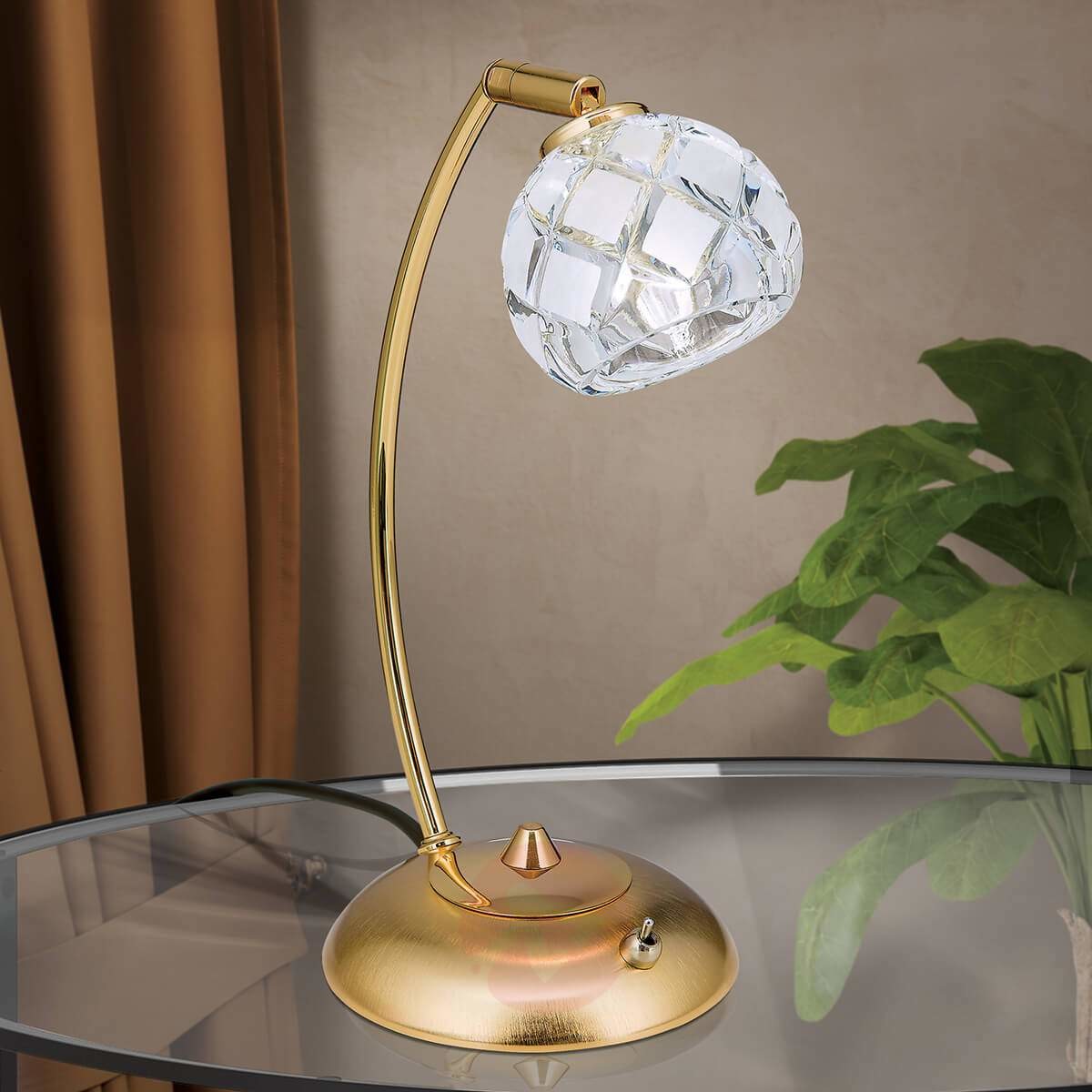Orion Złota lampa stołowa Maderno