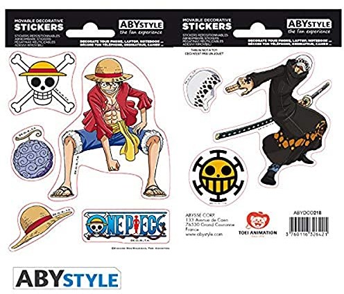 ABYstyle ABYstyle - ONE PIECE - naklejki - 16x11cm - Luffy & Law Abysse Corp_ABYDCO445