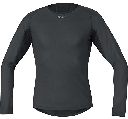 Gore Wear męska M WINDSTOPPER Base Layer Thermo koszulka z długim rękawem, czarny, l -9900-Large100324990005-9900