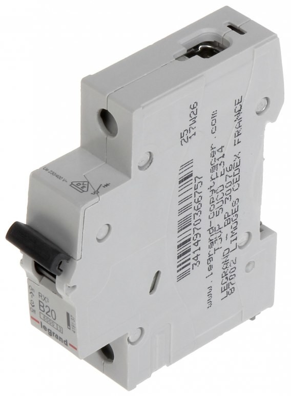 Legrand WYŁĄCZNIK NADPRĄDOWY LE-419137 JEDNOFAZOWY 20 A TYP B LE-419137