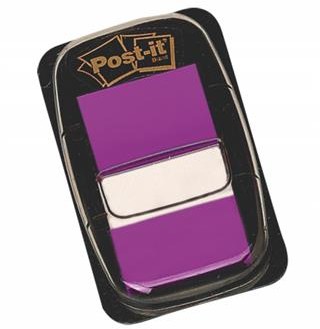 Post-It 3M Zakładki indeksujące (680-8), PP, 25x43mm, 50 kart., purpurowe 3M-70071392883