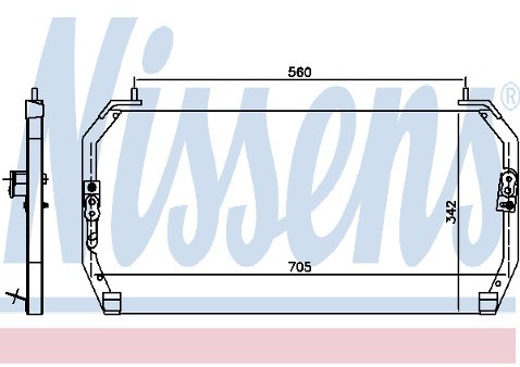 NISSENS Skraplacz, klimatyzacja 94385
