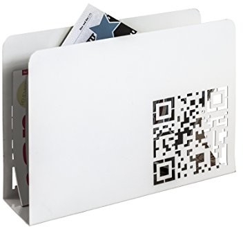 Haku-Möbel Haku mebel stojak na gazety, metal, biały, jeden rozmiar 17314