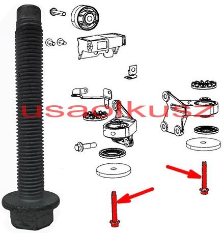 MOPAR Śruba mocowania tylnego mostu Dodge Caliber AWD 06105085AA