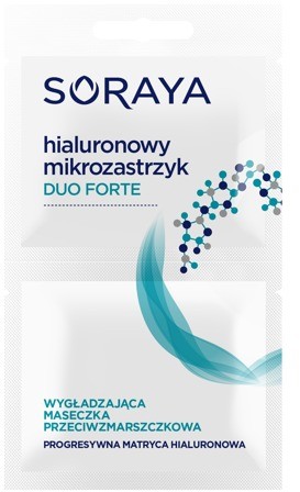 Soraya Hialuronowy Mikrozastrzyk Duo Forte 2 x 5 ml Wygładzająca maseczka przeciwzmarszczkowa DARMOWA DOSTAWA DO KIOSKU RUCHU OD 24,99ZŁ