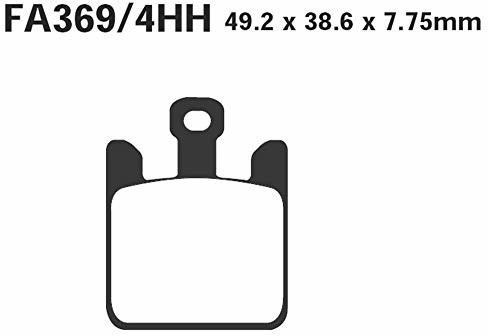 EBC Klocki hamulcowe FA369/4HH zestaw 4 sztuk 324541