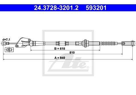ATE Cięgno, sterowanie sprzęgłem 24.3728-3201.2