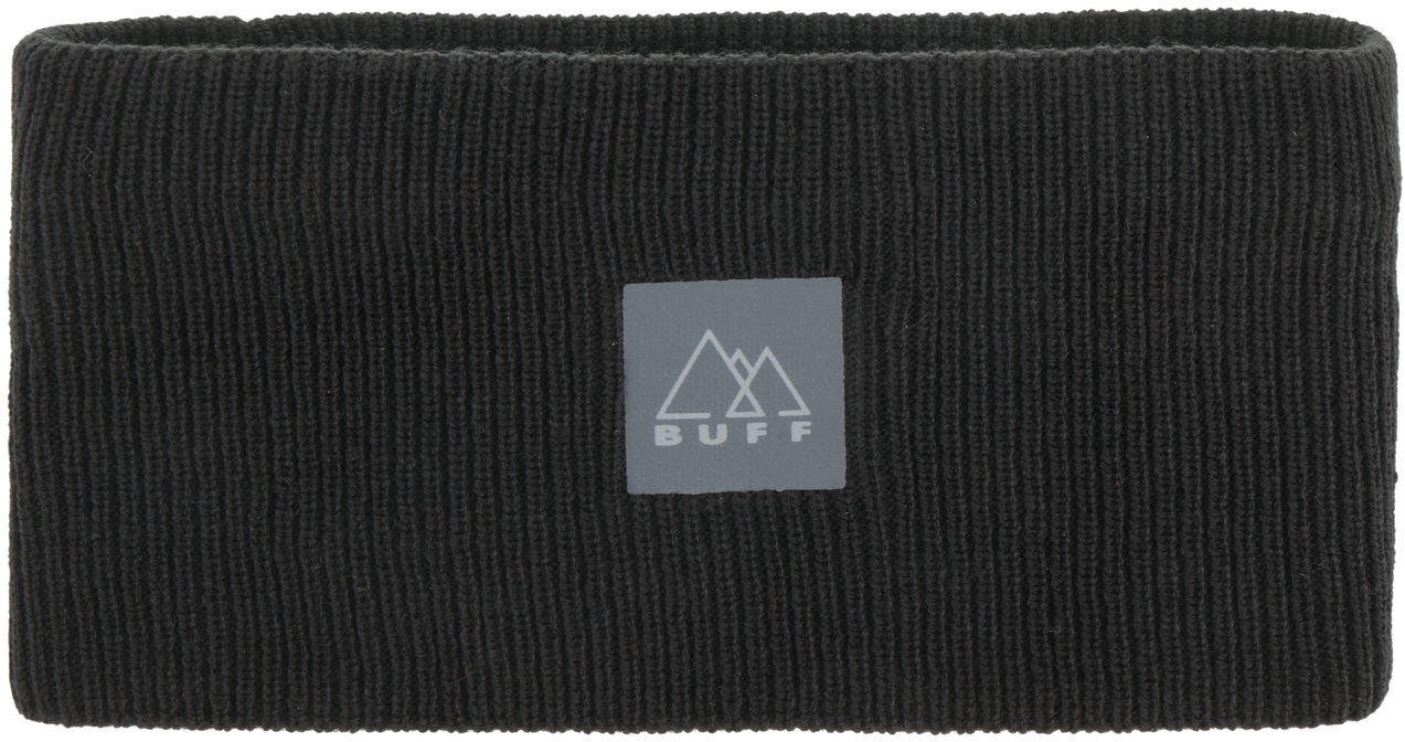 Buff Opaska na Czolo Crossknit Solid by czarny, One Size