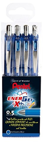 Pentel BLN75 Roller EnerGel Xm Click Gel Pen, 0,5, niebieski BLN75