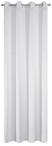 Eurofirany zasłona Bruno weiss135x250 jednokolorowy, poliester, biała, 250x135x1 cm 127732