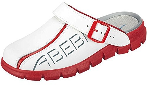 Abeba Dynamic damskie chodaki typu clogs i klapki, biały 7313-36