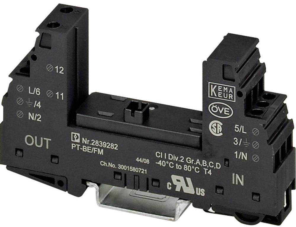 Phoenix Contact Złącze żeńskie Ochrona przed przepięciem Szafka dystrybucyjna Phoenix Contact PT-BE/FM 2839282 PT-BE/FM