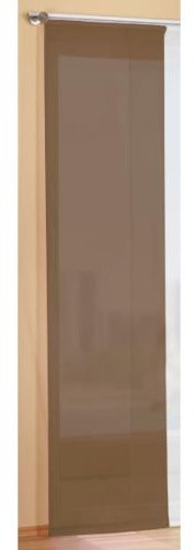 Gardinenbox Firana przesuwna zasłona powierzchniowa przystępna cenowo, przezroczysty, jednokolorowe, z akcesoriami, 85589, Nougat, 245x60 85589