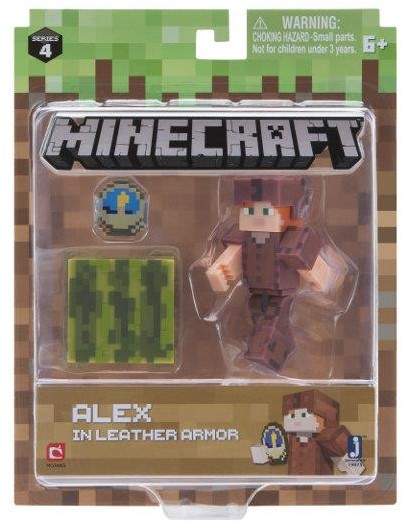 Minecraft Figurka Alex w skórzanej zbroi