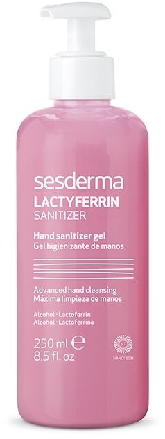 Sesderma SESDERMA Lactyferrin Sanitizer Hand Gel pielęgnujący żel dezynfekujący do rąk - 250 ml