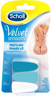 SCHOLL SCHOLL Nasadki SCHOLL do elektrycznego systemu pielęgnacji paznokci Velvet Smooth NASADKI DO SYSTEMU VELVET NASADKI DO SYSTEMU VELVET