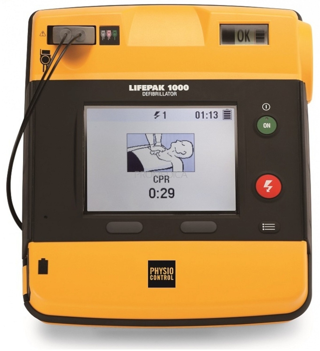 Stryker Defibrylator Aed Lifepak 1000 Z Ekg Automatyczny Bateria Nieładowalna Z Ekg