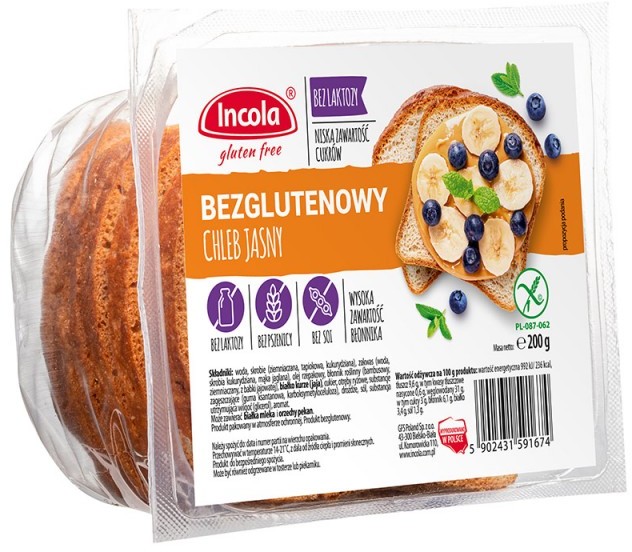 Incola Incola Chleb jasny bezglutenowy 200 g () 133353