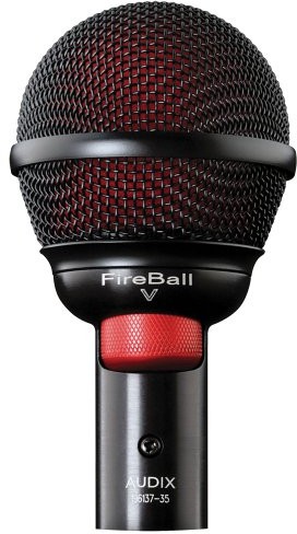 Audix Fireball-V dynamiczny mikrofon z ręcznie z okrągłą i krótkim forma do harmonijka FireballV