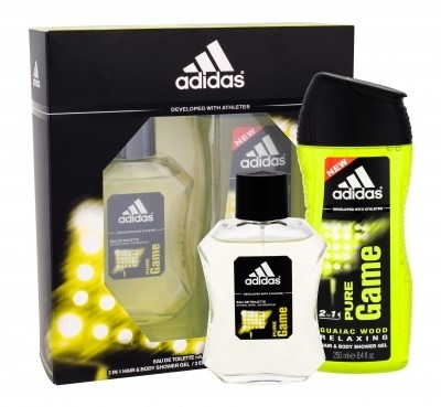 Adidas Pure Game zestaw Edt 100 ml + Żel pod prysznic 250 ml dla mężczyzn