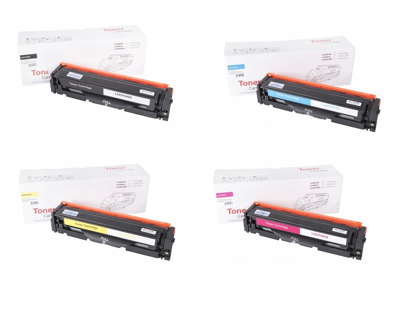 4x Toner do Canon CRG054H MF640C MF641Cn MF641Cw