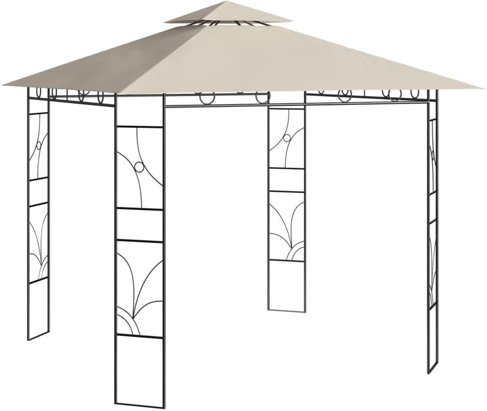 vidaXL Altana, 3x3x2,7 m, kremowa, 160 g/m