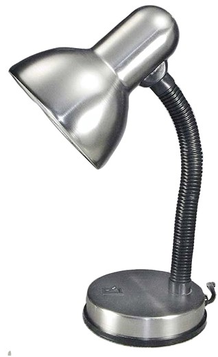 Prezent Lampa stołowa KADET 1xE27/40W matowy chrom