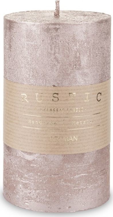 Art Pol Pol Pl Rose Gold Świeca Rustic Metalic Walec Średni 134767