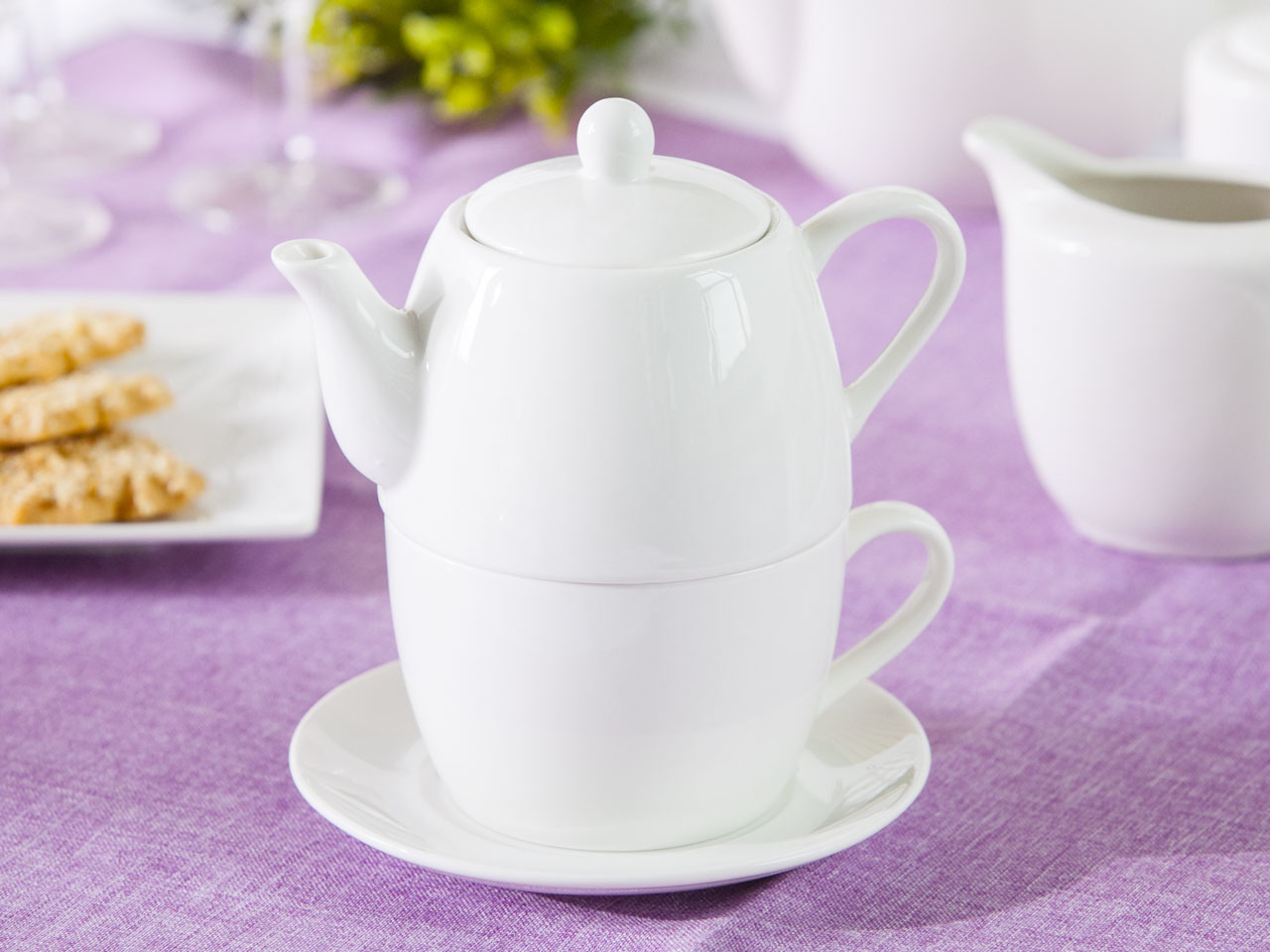 Altom Design Zestaw Tea for One czajniczek i filiżanka) porcelana Regular 0101001871