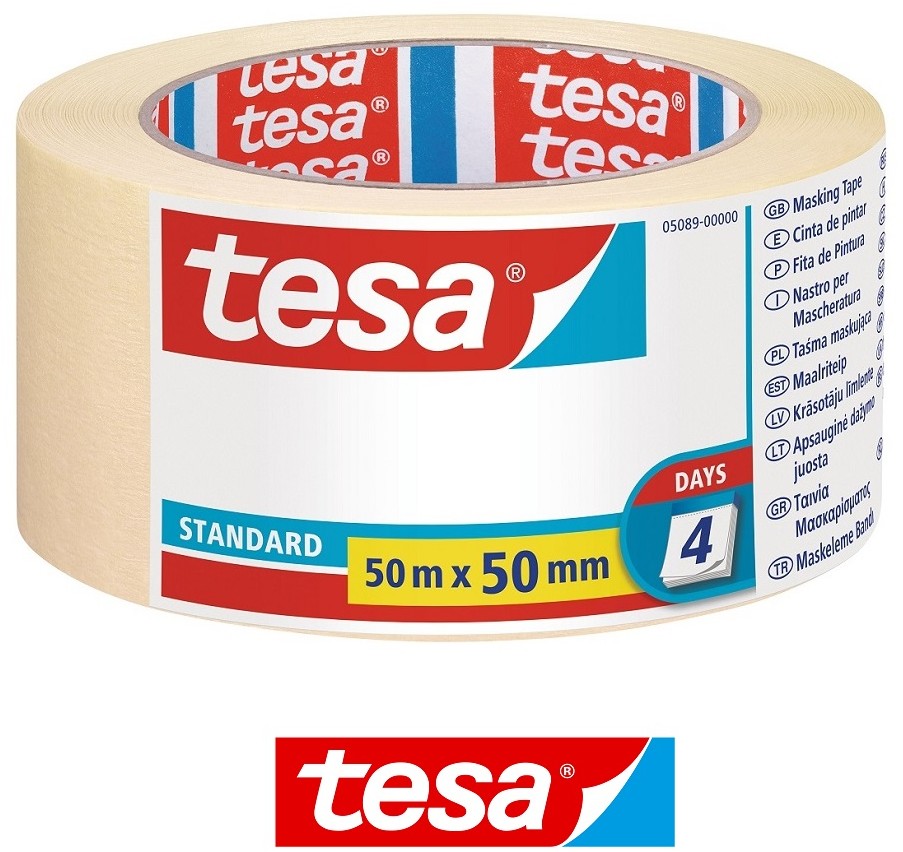 Tesa Taśma maskująca malarska standard 50m x 50mm