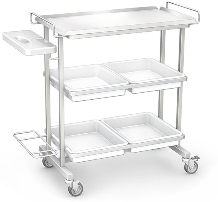 Ztm Tech-med C-04/A1-KO wózek oddziałowy ze stali kwasoodpornej C-03-B2Q-66-KO-W