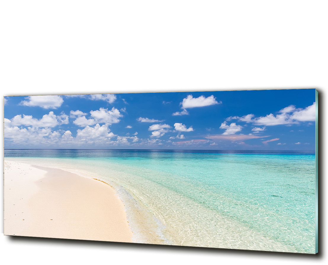 Foto obraz szklany Plaża na Malediwach