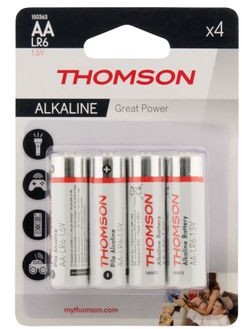 Thomson Baterie alkaiczne LR6 AA 1,5V THOMSON x4 150363