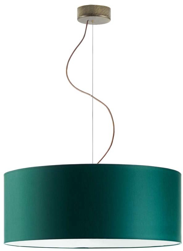 LYSNE Lampa wisząca nad stół HAJFA fi - 60 cm - kolor zieleń butelkowa 14529/79 - kolor zieleń butelkowa