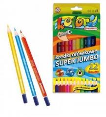 Penmate Kredki Premium Kolori Jumbo12 kolorów