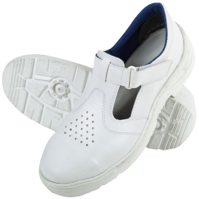 LAHTI PRO Sandały Mikrofibra Białe FAGUM F30608 22285