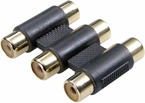 PremiumCord adapter cinch, 3X obudowa Rcaplastic, F/czarny