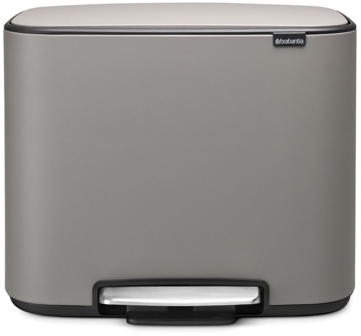 Brabantia Kosz na śmieci Bo pedałowy 3 x 11 l jasnoszary 121524