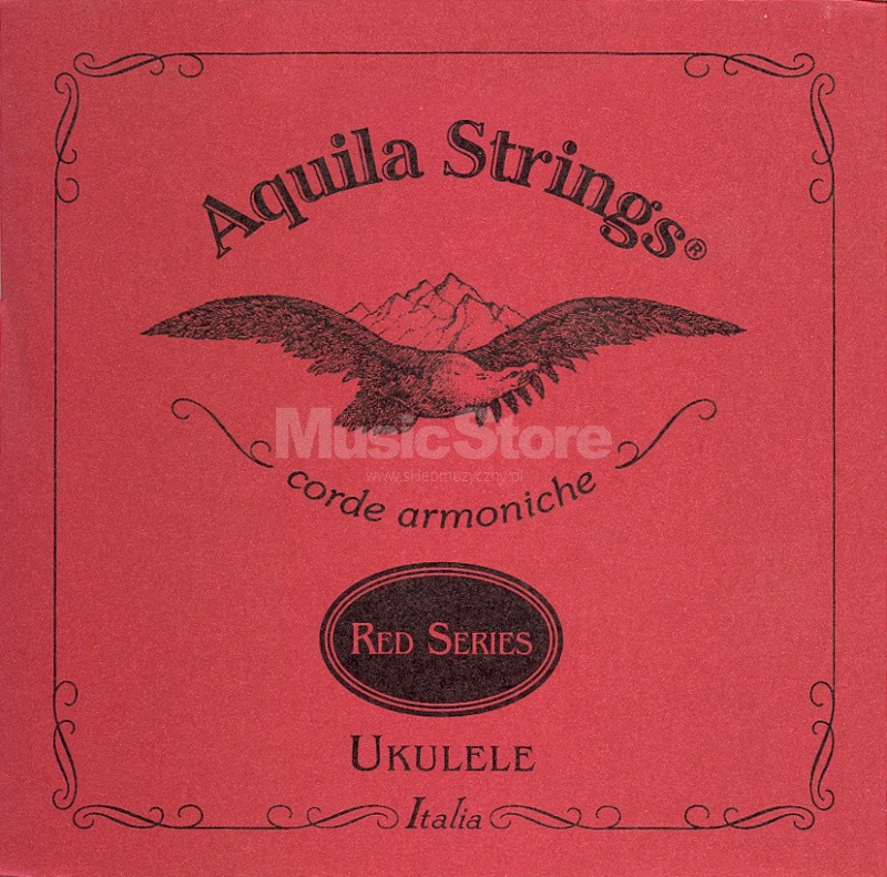 Aquila Corde Armoniche 83U - Red Series Ukulele String Set, Soprano, high-G