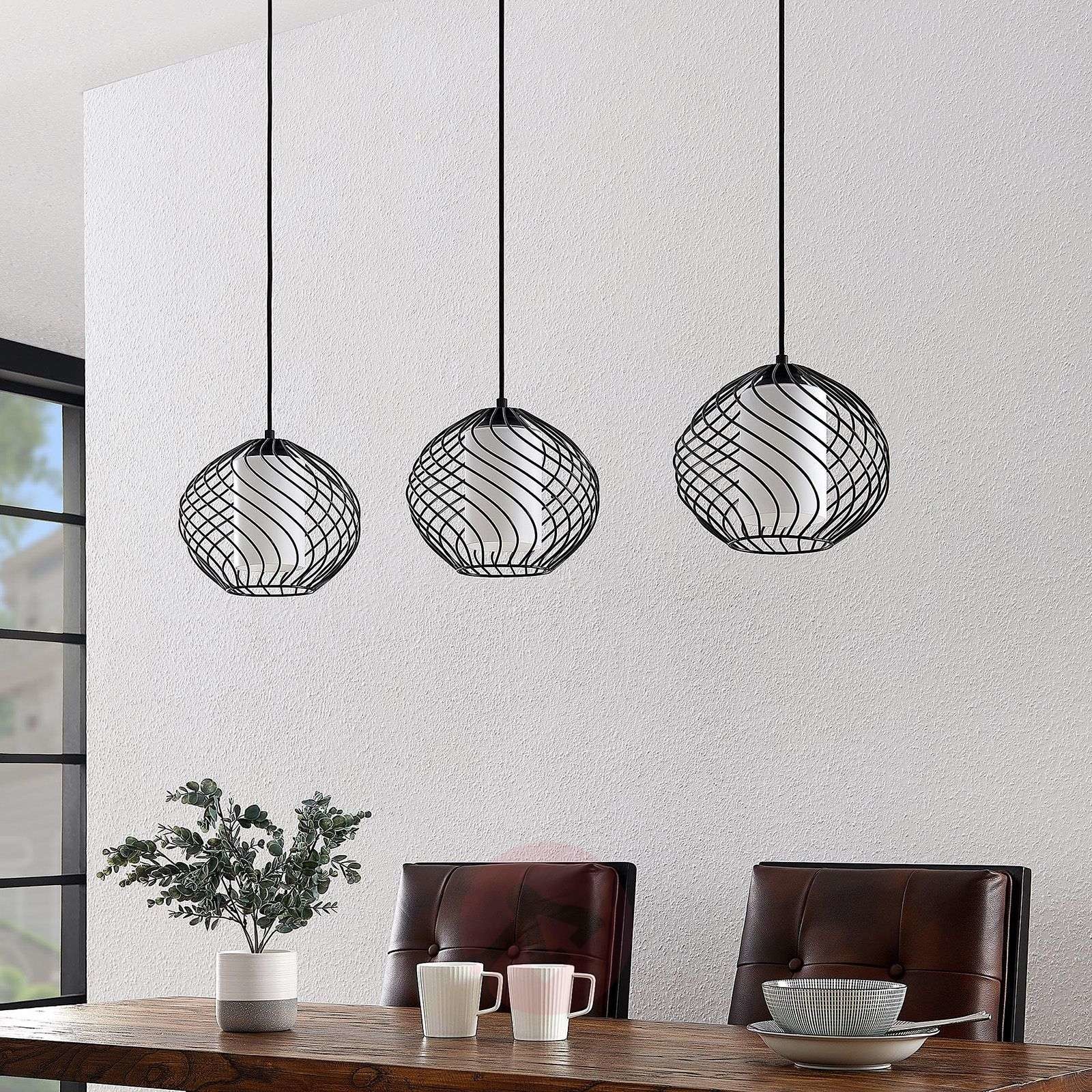 Lindby Cedrice klatkowa lampa wisząca, 3-punktowa