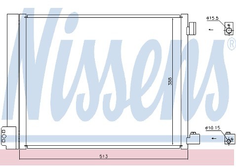 NISSENS Skraplacz, klimatyzacja 940371