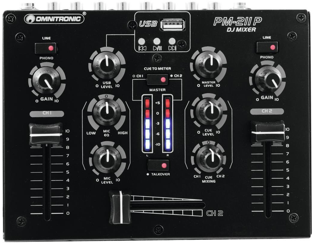Omnitronic PM-211P DJ Mixer With Player