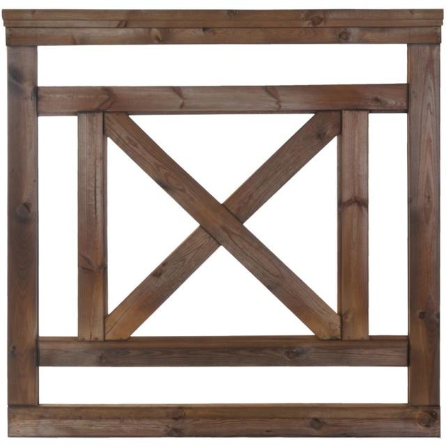 NATERIAL Płot tarasowy z poręczą NIVE 90x90 cm NATERIAL