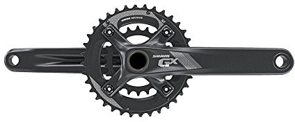 Sram korba zestaw korbowy GX 1000 Czarny, 175 MM, 38 24T, 10-rzędowa bez GXP łożysko wewnętrzne, 00.6118.348.003, czarna, uni, 00.6118.348.003 00.6118.348.003