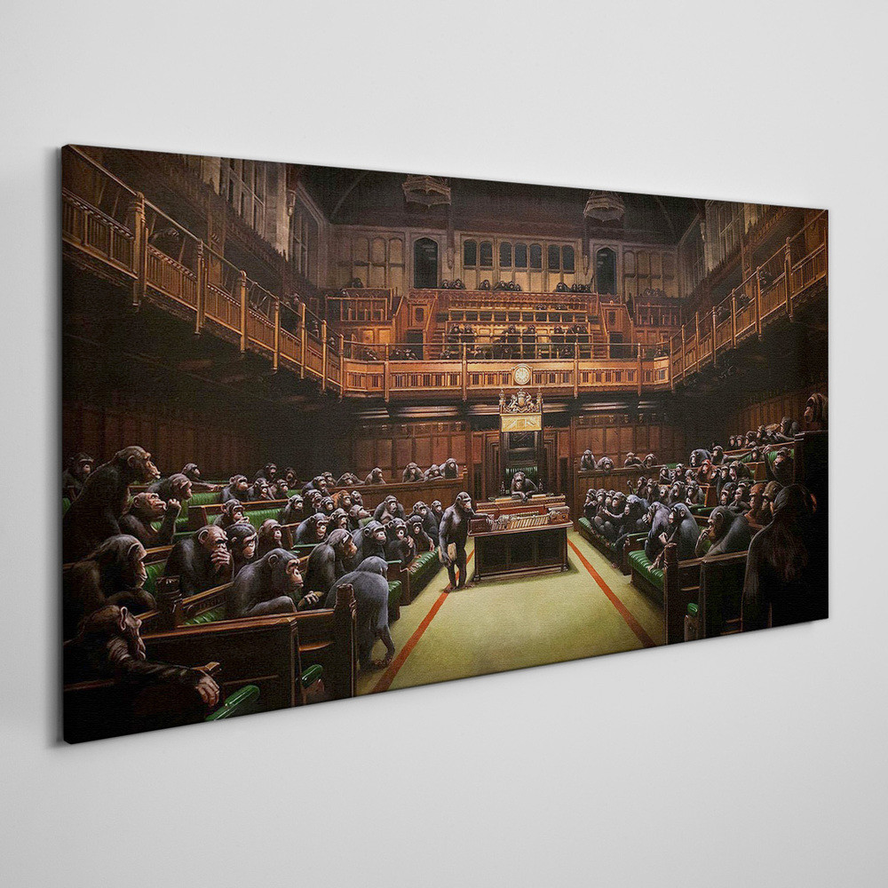 PL Coloray Obraz na Płótnie Parlament Banksy 100x50cm