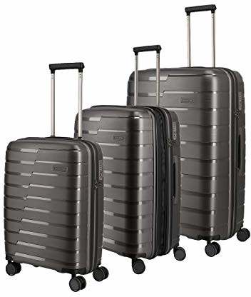 Travelite Bagaż podróżny i twarda walizka serii Air Base 4w L/M Erw./S, Anthrazit, kolor: szary