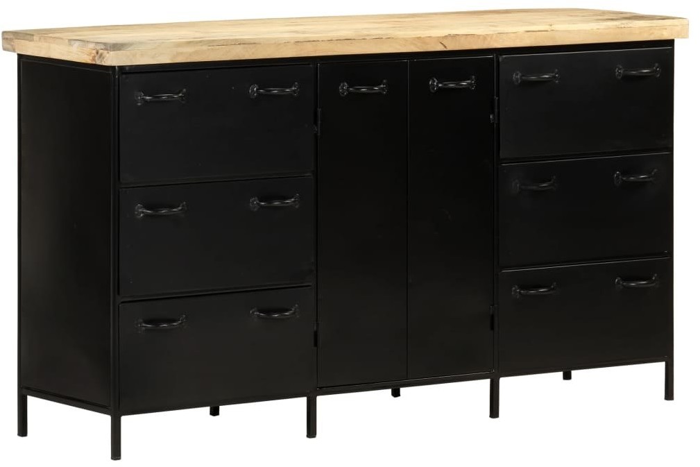 VidaXL Lumarko Komoda, 140x38x76 cm, surowe drewno mango! 323574 VidaXL