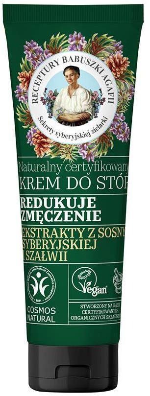 Pierwoje Reszenie BANIA Bania Naturalny krem do stóp redukujący zmęczenie 75ml 96617-uniw