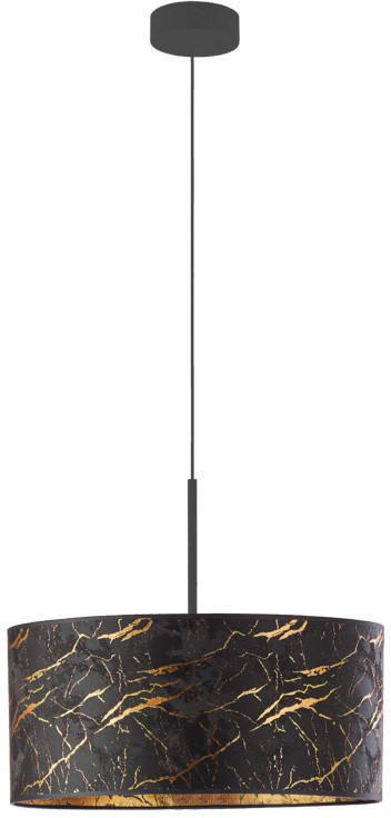 LYSNE Żyrandol o regulowanej długości przewodu SINTRA MARMUR fi 40 cm kolor czarny 14531/139011 kolor czarny